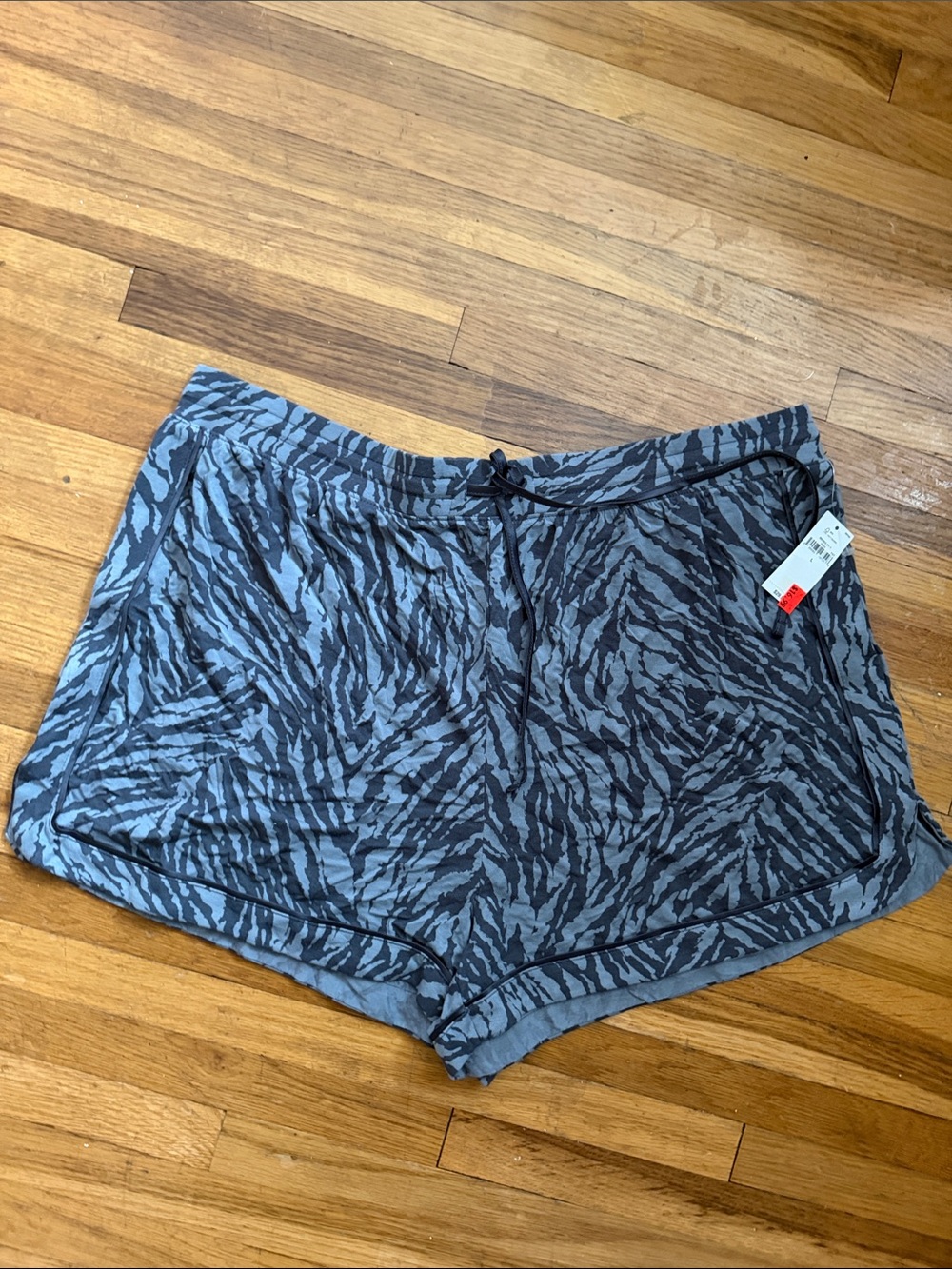 Gap Body Women's Gray Printed Drawstring Lounge Shorts